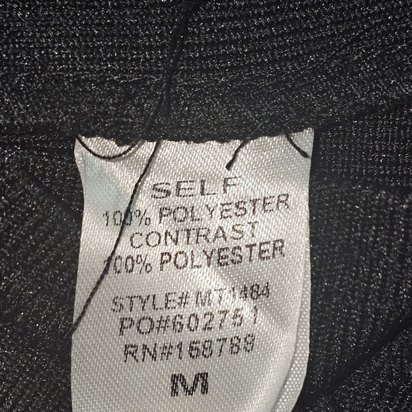 MABLE Black Ruffle Tulle Tube Top – Strapless Crop Top Size Medium - Picture 9 of 12